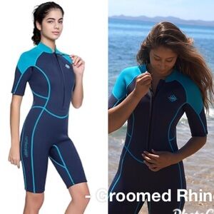 JSnorklet Navy Shorty Wetsuit 3mm Size S